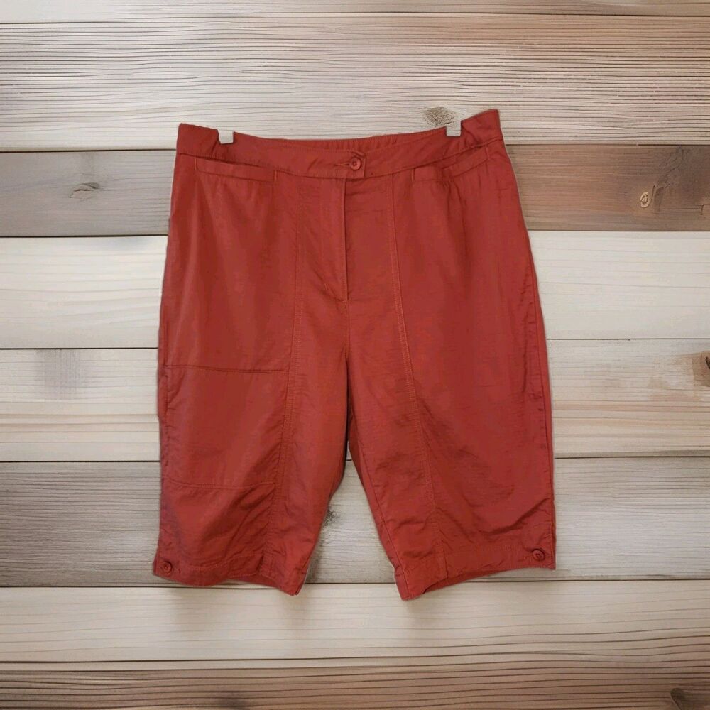 Woolrich Marcella Women's Shorts Sz 12 Reddish Coral Hiking, Athletic Lightweigh